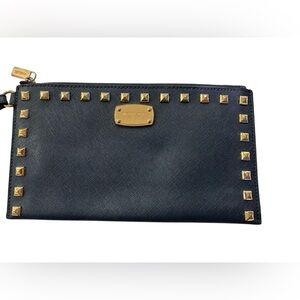 Michael Kors Sandrine Studded Leather Wristlet